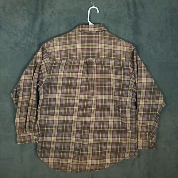 Moose Creek Flannel Lot Of 2 Button Down Shirt Men's Large Brown Plaid Workwear - Picture 6 of 14